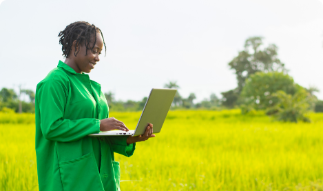 person with laptop